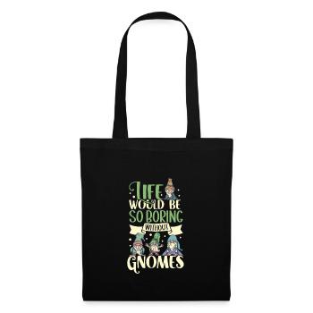 Garden Gnomes Gnome Lover Funny Gnome Gardening - Tote Bag - black - Front