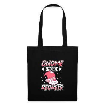 Gnomes de jardin Gnome Amant Drôle de Gnome Jardinage - Sac en tissu - noir - Devant
