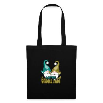 Gartenzwerge Gnome Lover Funny Gnome Gardening - Stoffbeutel - Schwarz - Vorne