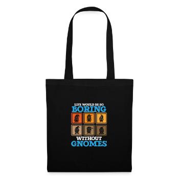 Garden Gnomes Gnome Lover Funny Gnome Gardening - Tote Bag - black - Front