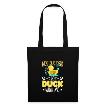 Rubber Duck Ducks Bird Hunt Duck lover Gift Idea - Stoffbeutel - Schwarz - Vorne