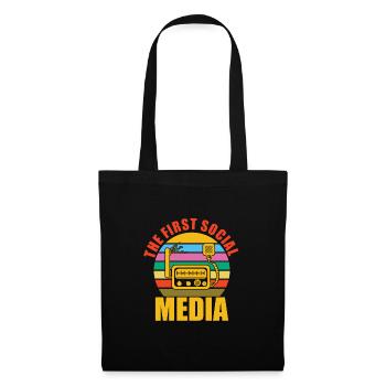 Opérateur radioamateur Signal radioamateur - Sac en tissu - noir - Devant