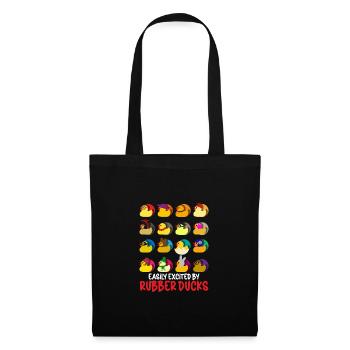 Rubber Duck Ducks Bird Hunt Duck lover Gift Idea - Tote Bag - black - Front