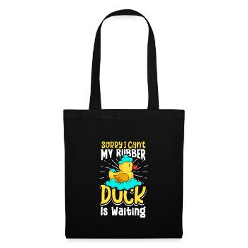 Rubber Ducks Duck Duck Lovers Bathroom - Tote Bag - black - Front