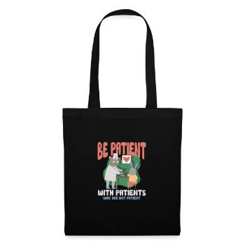 infirmière clinique de soins infirmiers ambulancier paramédical - Sac en tissu - noir - Devant