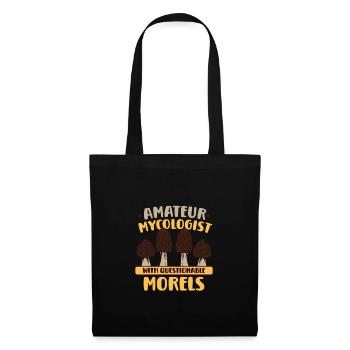 Morels Mushroom Picker Mushroom Farmer Mushroom - Sac en tissu - noir - Devant