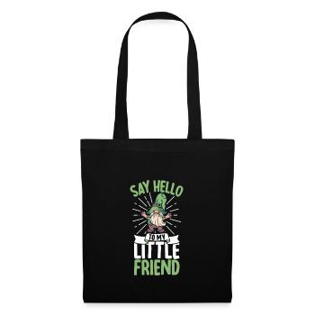 Nains de jardin Amant de gnome Jardinage drôle de gnome - Sac en tissu - noir - Devant