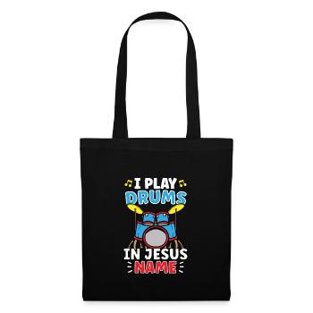 Drum Player Jesus Drum set Pick Jesus Drums Player - Tote Bag - black - Front