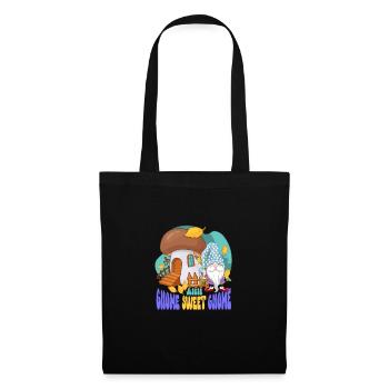 Gnomes de jardin Gnome Amant Drôle de Gnome Jardinage - Sac en tissu - noir - Devant