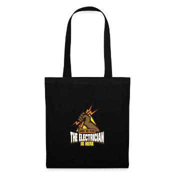 Électricien Ingénieur électricien monteur de lignes Électricien - Sac en tissu - noir - Devant