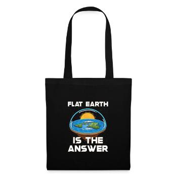 Flat Earth Theory Flat Earth Army Earth - Stoffbeutel - Schwarz - Vorne