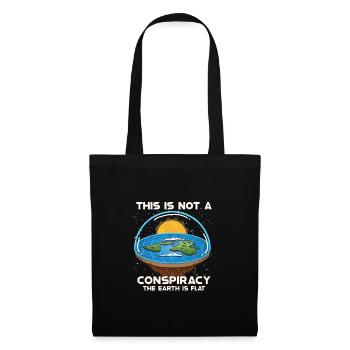 Flat Earth Theory Flat Earth Army Earth - Stoffbeutel - Schwarz - Vorne