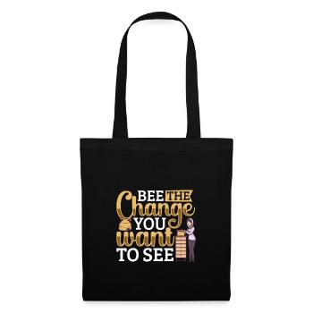Honey Bee Beekeeping Beekeeper Honeybee Beekeeping - Stoffbeutel - Schwarz - Vorne