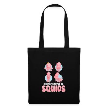 Squid Lovers Octopus Funny - Tote Bag - black - Front
