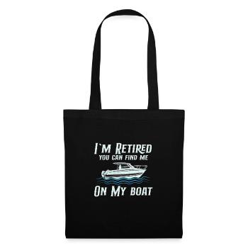 Boating Boat Captain Pontoon Sailor Cruising - Tote Bag - black - Front