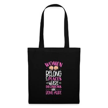 Féminisme Le pouvoir des femmes pro-choix Pro Avortement - Sac en tissu - noir - Devant