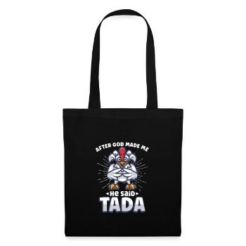 Chicken Farmer Gift Funny Chickens Country Farm - Tote Bag - black - Front
