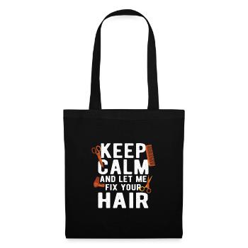 Coiffeur Coiffeur Coiffeur Coiffeur - Sac en tissu - noir - Devant