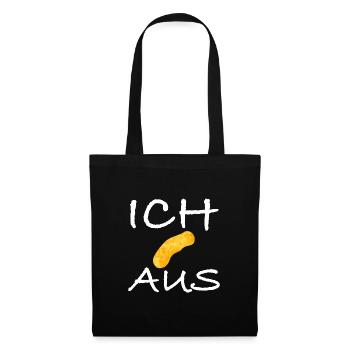 Ich flip aus | lustige Sprüche, Sarkasmus - Stoffbeutel - Schwarz - Vorne