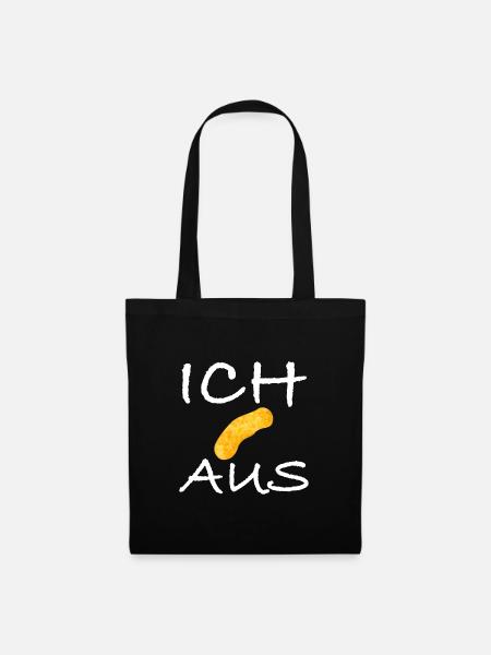Ich flip aus | lustige Sprüche, Sarkasmus - Stoffbeutel - Schwarz