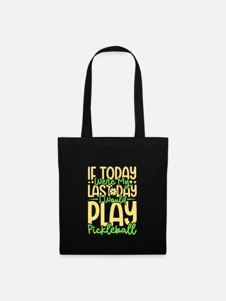 Pickleball Player Pickleball Paddle Pickleball - Stoffbeutel - Schwarz