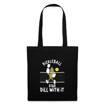 Pickleball Player Pickleball Paddle Pickleball - Stoffbeutel - Schwarz - Vorne