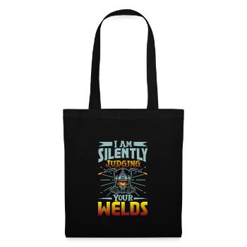 Soudeur drôle drôle sweat cadeau - Sac en tissu - noir - Devant