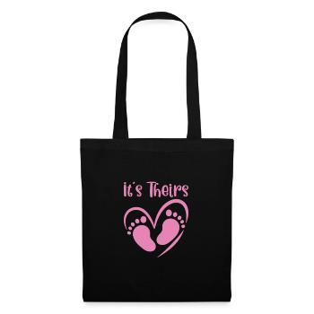 Mère porteuse de substitution Maman de mère porteuse gestationnelle - Sac en tissu - noir - Devant