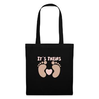 Mère porteuse de substitution Maman de mère porteuse gestationnelle - Sac en tissu - noir - Devant