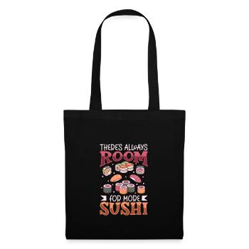 Fan de sushis Cuisine japonaise Cuisine gastronomique Japon - Sac en tissu - noir - Devant