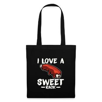 BBQ Spare Ribs Grill Smoker Meat Pork Rib - Tote Bag - black - Front