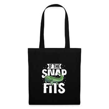 Alligator Crocodile Animal Reptile Zoo Lizard Love - Tote Bag - black - Front