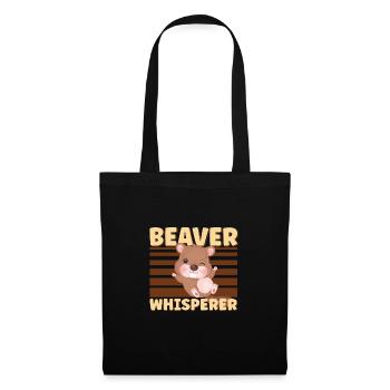 Beaver Fan Beaver Lover Funny Beaver Gift - Tote Bag - black - Front