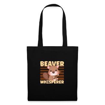 Biber Fan Biber Liebhaber Lustiges Biber Geschenk - Stoffbeutel - Schwarz - Vorne