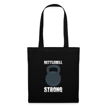 Bodybuilding Powerlifting Weightlifting Fitness - Stoffbeutel - Schwarz - Vorne