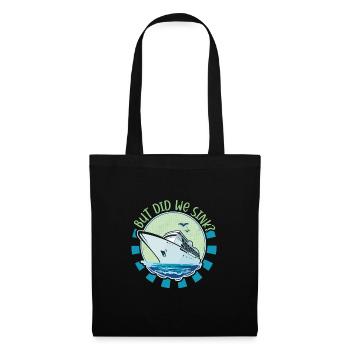 Bateau papa Capitaine Pontoon Sailor Croisière - Sac en tissu - noir - Devant