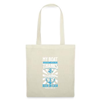 Bateau papa Capitaine Pontoon Sailor Croisière - Sac en tissu - nature - Devant