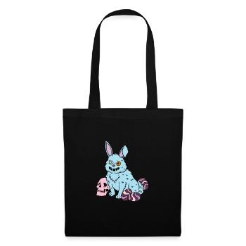 Gothic Rabbit Gothic Rabbit Gothic Easter Emo Goth - Tote Bag - black - Front