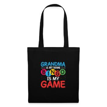 Bingo Card Game Grandma Bingo Player Bingo Cards - Tote Bag - black - Front