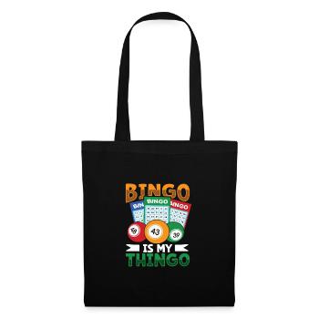 Bingo Card Game Grandma Bingo Player Bingo Cards - Tote Bag - black - Front