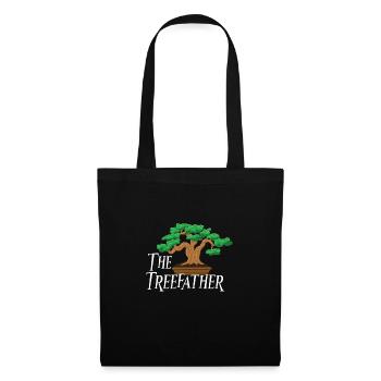 Bonsai Japan Silhouette Gardener Gardening Lover - Tote Bag - black - Front