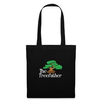 Bonsai Japan Silhouette Gardener Gardening Lover - Tote Bag - black - Front
