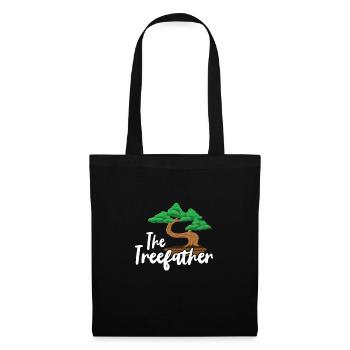 Bonsai Japan Silhouette Gardener Gardening Lover - Tote Bag - black - Front