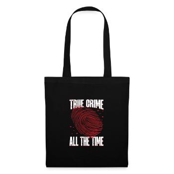 True Crime Murder Spy Crime Intérêt Idée cadeau - Sac en tissu - noir - Devant