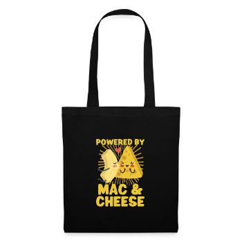 MAC AND CHEESE GIFT: powered by mac & cheese - Stoffbeutel - Schwarz - Vorne