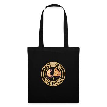 MAC AND CHEESE GIFT: powered by mac & cheese - Tote Bag - black - Front