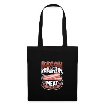 Bacon Lovers Funny Bacon Famous Food Keto - Tote Bag - black - Front