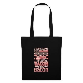 Amateurs de bacon Drôle bacon Nourriture célèbre Keto - Sac en tissu - noir - Devant