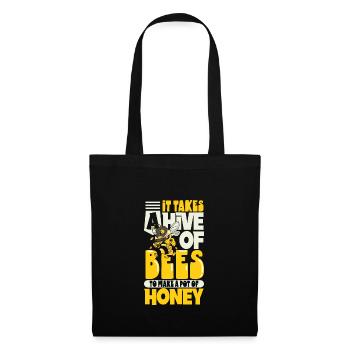 Honey bee beekeeping beekeeper honey bee apiary - Tote Bag - black - Front