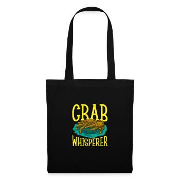 Crab crab crab whisperer crab hunting fisherman - Tote Bag - black - Front